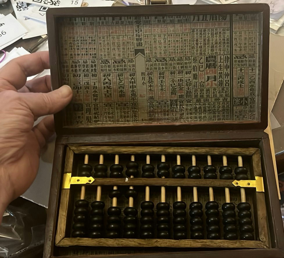 Vintage Chinese Abacus Suanpan In Original Box - image 1 of 5