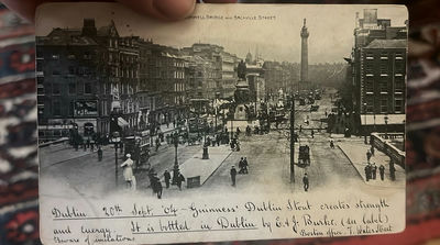1904 Guinness Advertising Postcard EJ Burke Boston - Image 1 of 3