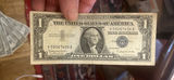 Six 1957 Various Series Silver Certificate One Dollar Bills Us - thumbnail 2 of 13