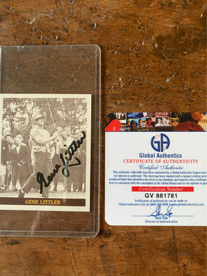 Gene Littler Autographed Trading Card with COA - Image 1 of 3