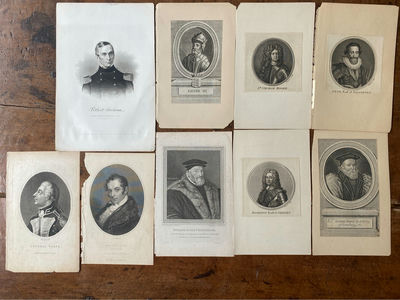 10 Famous Men, Leaders, Authors Printed from Engravings - Image 1 of 12