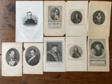 10 Famous Men, Leaders, Authors Printed from Engravings - thumbnail 1 of 12