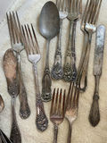 Vintage Flatware Assorted Pieces Sheffield, Nickel Silver, 75+ Pcs. - thumbnail 7 of 16