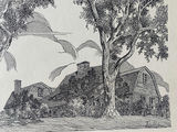 The Oldest House in North East US The Old Fairbanks House Vintage Nelson Fisher Engraving - thumbnail 4 of 4
