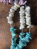 Necklace - Turquoise, Purple and White Stones - thumbnail 3 of 7