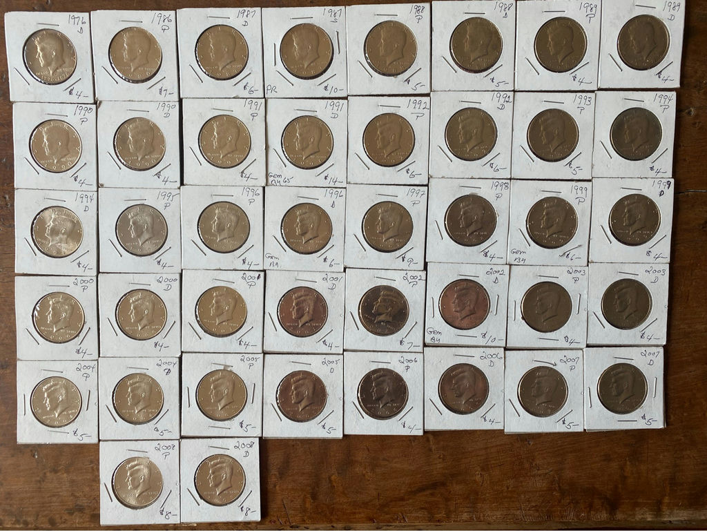 42 Uncirculated Kennedy Half Dollars - image 1 of 5