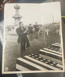American Troops Burial France wwii Vintage Signal Corps Photo - thumbnail 1 of 5