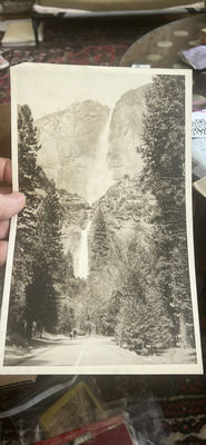 Photo Bridal Falls In Yosemite Park About 1930 Very Large - Image 1 of 5