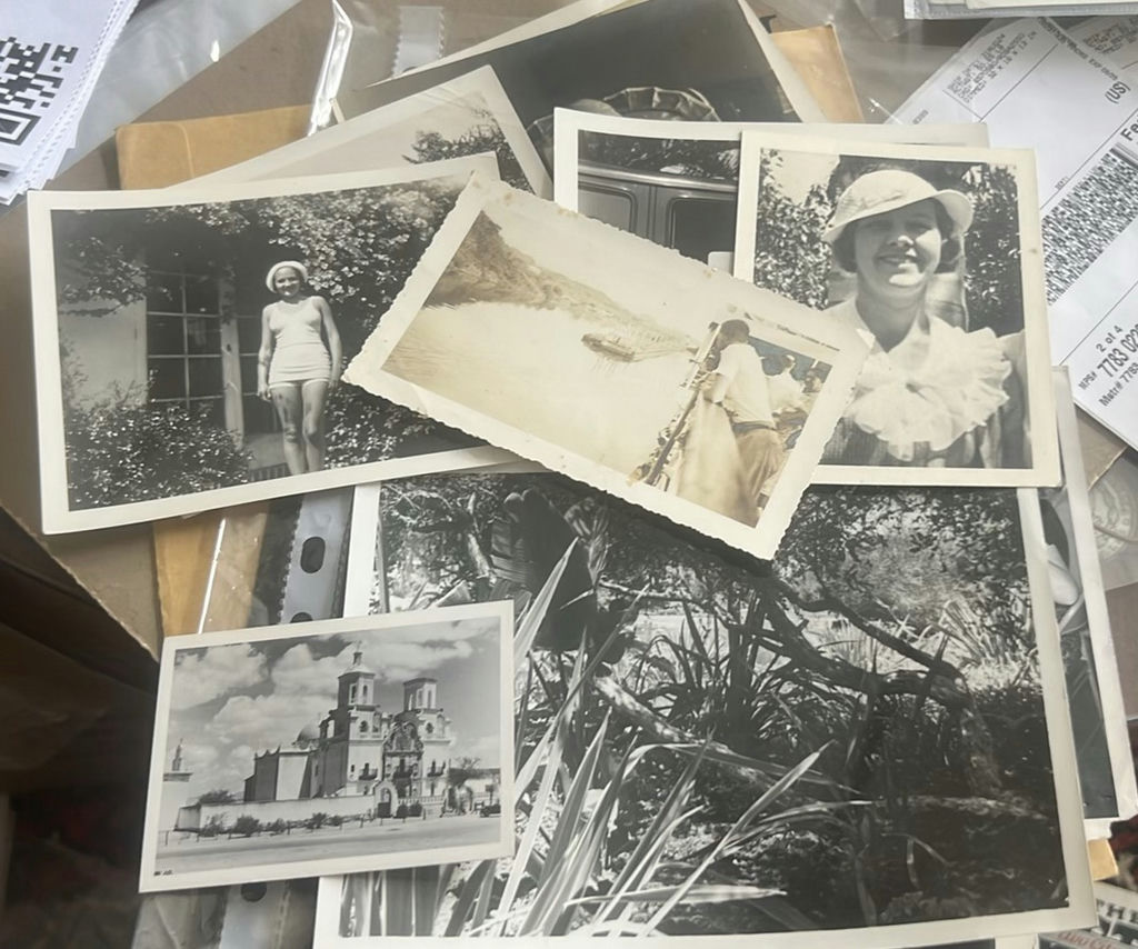 Antique Photo Lot Off To The Moon Newspaper Liz Taylor - image 7 of 20