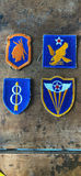 WWII Division Army Patches 98Th Infantry Division Iroquois With Facial Scar Special Patch, Eighth Airborne Infantry Division, Fourth Air Force Shoulder Patch Second Air Force Shoulder Patch - thumbnail 1 of 17