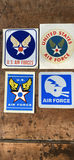 Vintage US Air Force Water Transfers and Reflective Decal Lot of 4 - thumbnail 1 of 2