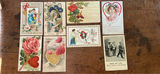 Valentine Postcards Lot of 8 Embossed cards - thumbnail 1 of 2