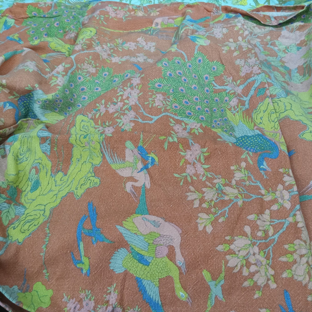 Vintage Coverlets & Fabric - Peacock by Greeff - image 6 of 8