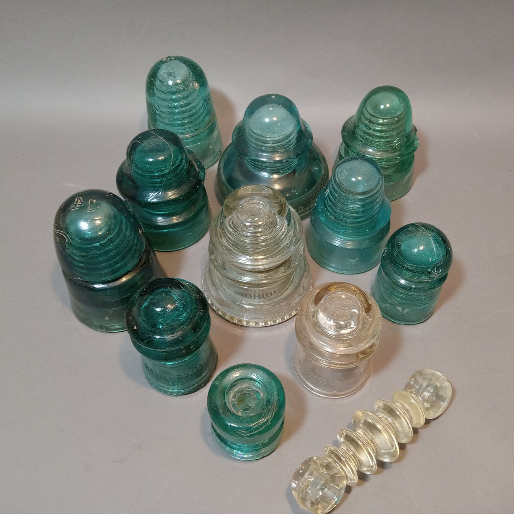 Antique Glass Insulators - image 1 of 15