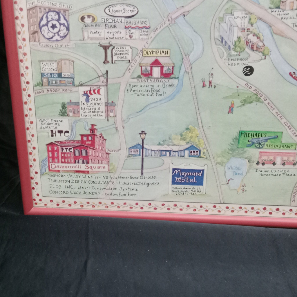 Illustrated Map Historic Concord, Massachusetts - image 4 of 7