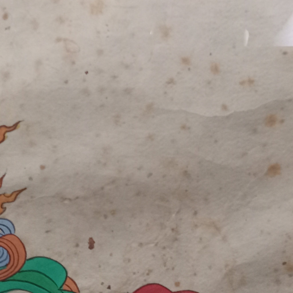 Framed Tibetan Painting - image 5 of 6