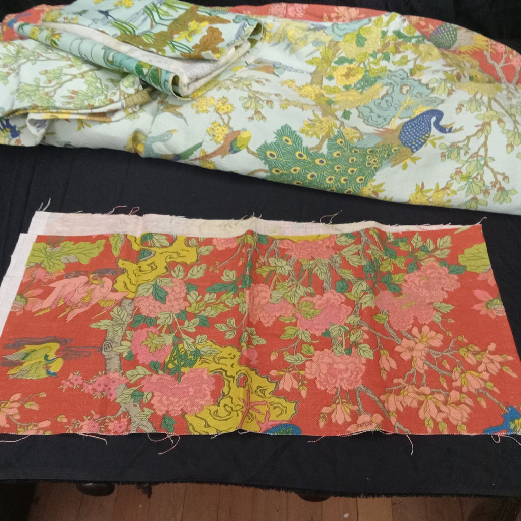 Vintage Coverlets & Fabric - Peacock by Greeff - image 2 of 8
