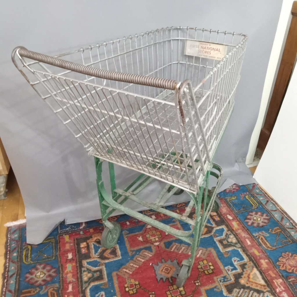 Vintage Steel Shopping Cart - image 1 of 7