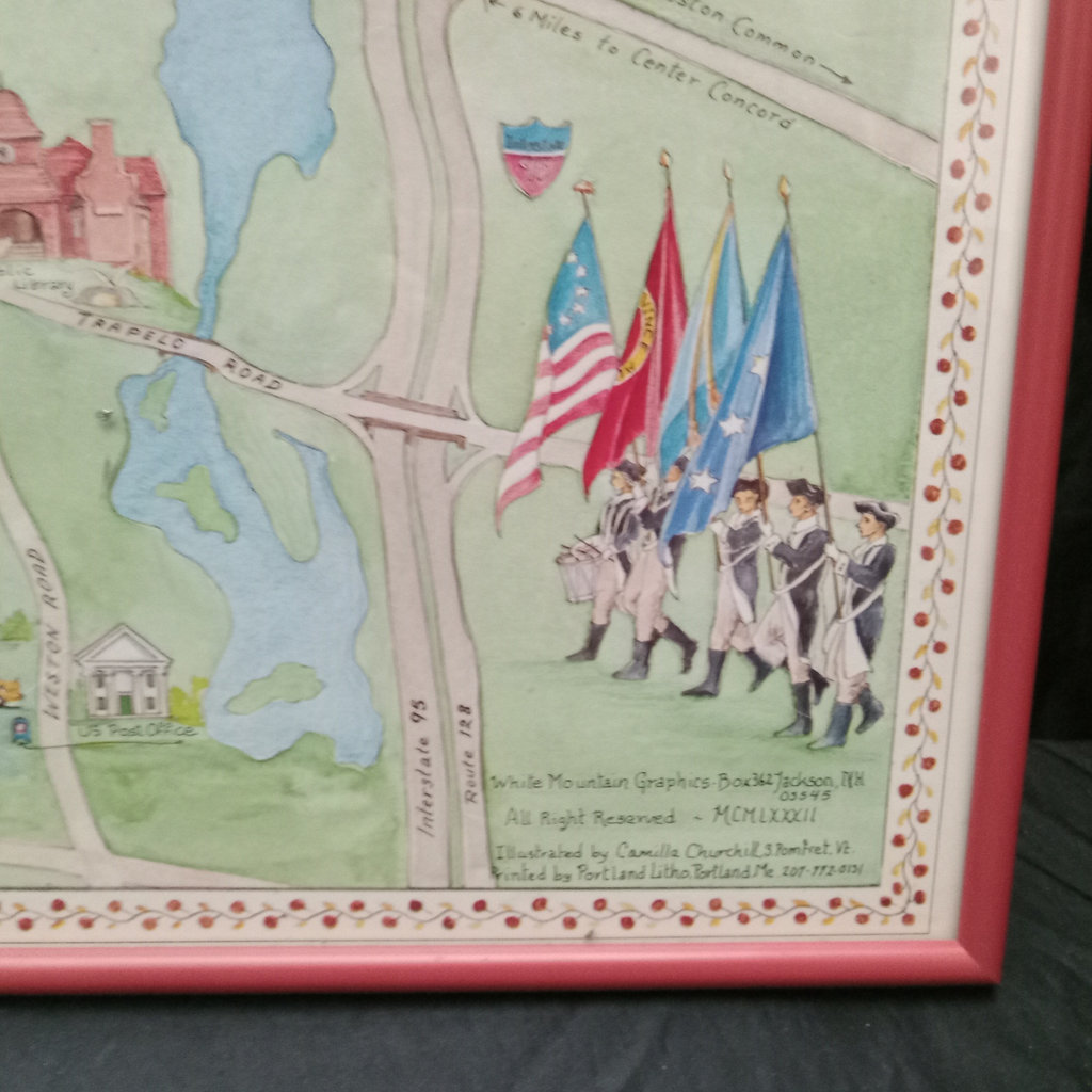 Illustrated Map Historic Concord, Massachusetts - image 5 of 7