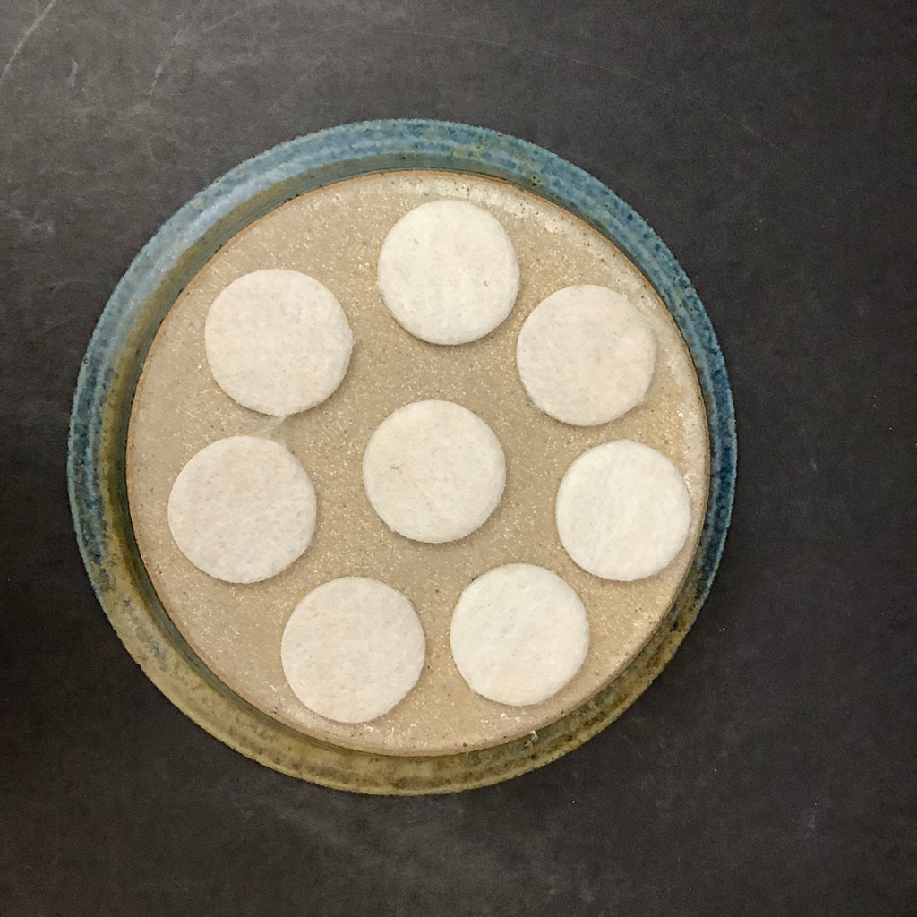 Vintage Stoneware Pottery In Blue - image 5 of 10