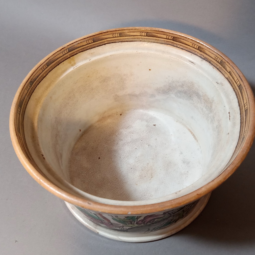 Antique Ironstone Bowl w/Chinoiserie Design - image 3 of 7