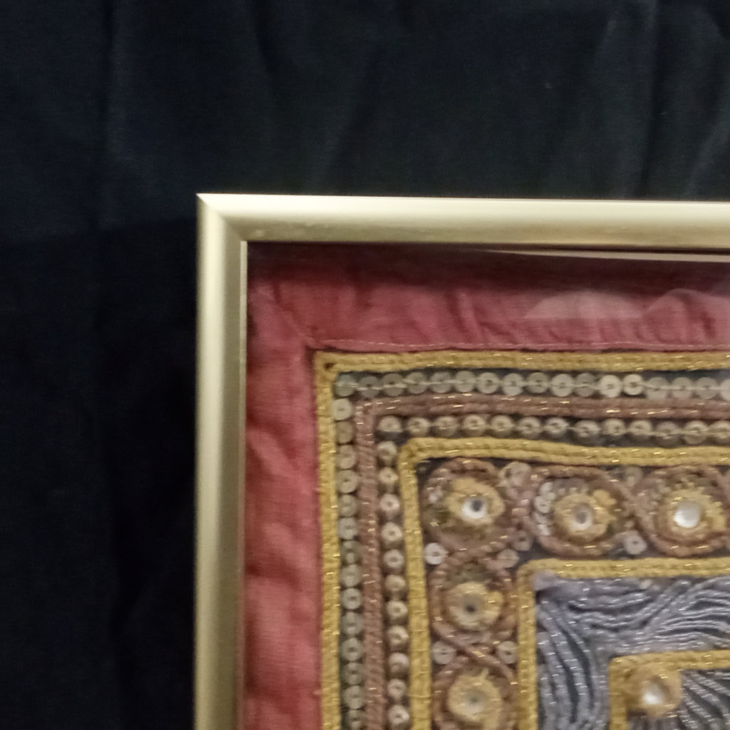 Vintage Thai Framed Textile - image 5 of 7