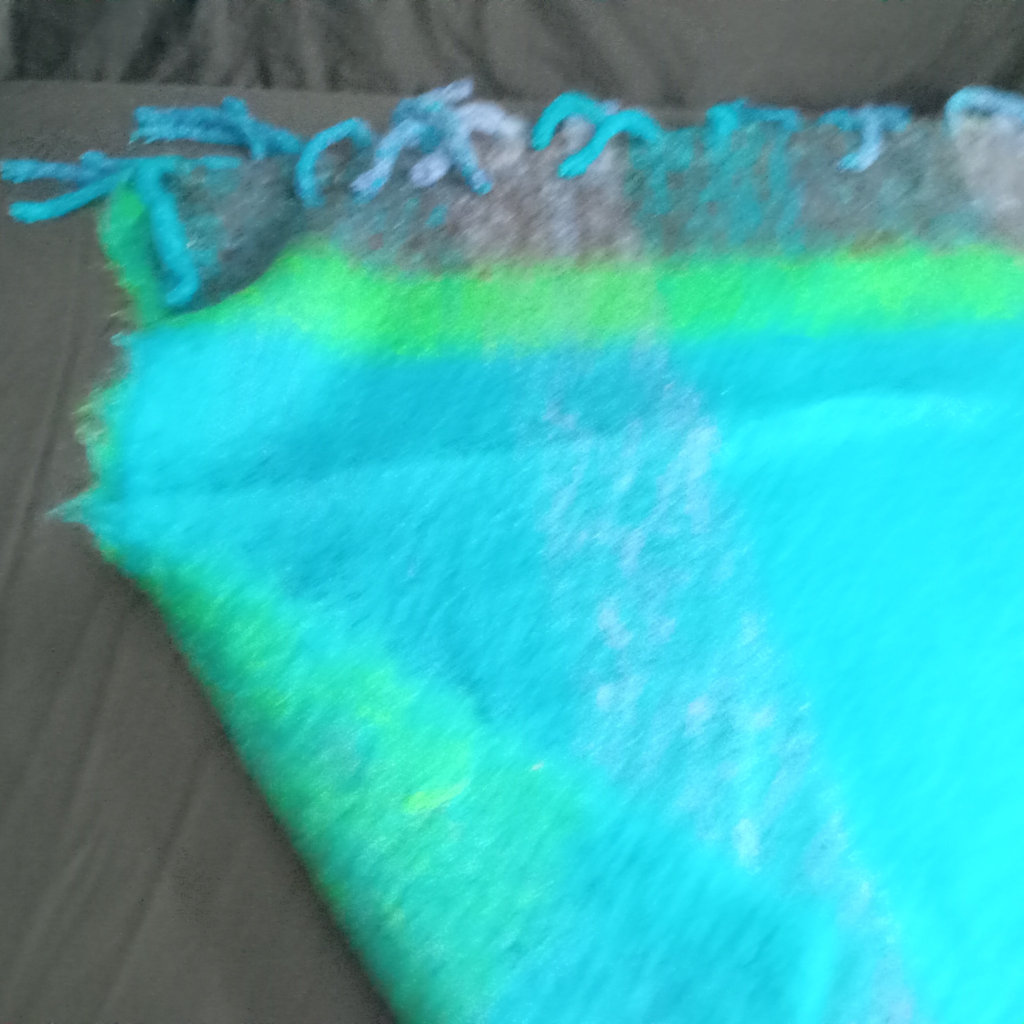 Vintage Felted Wool Throw/Scarves - image 3 of 11