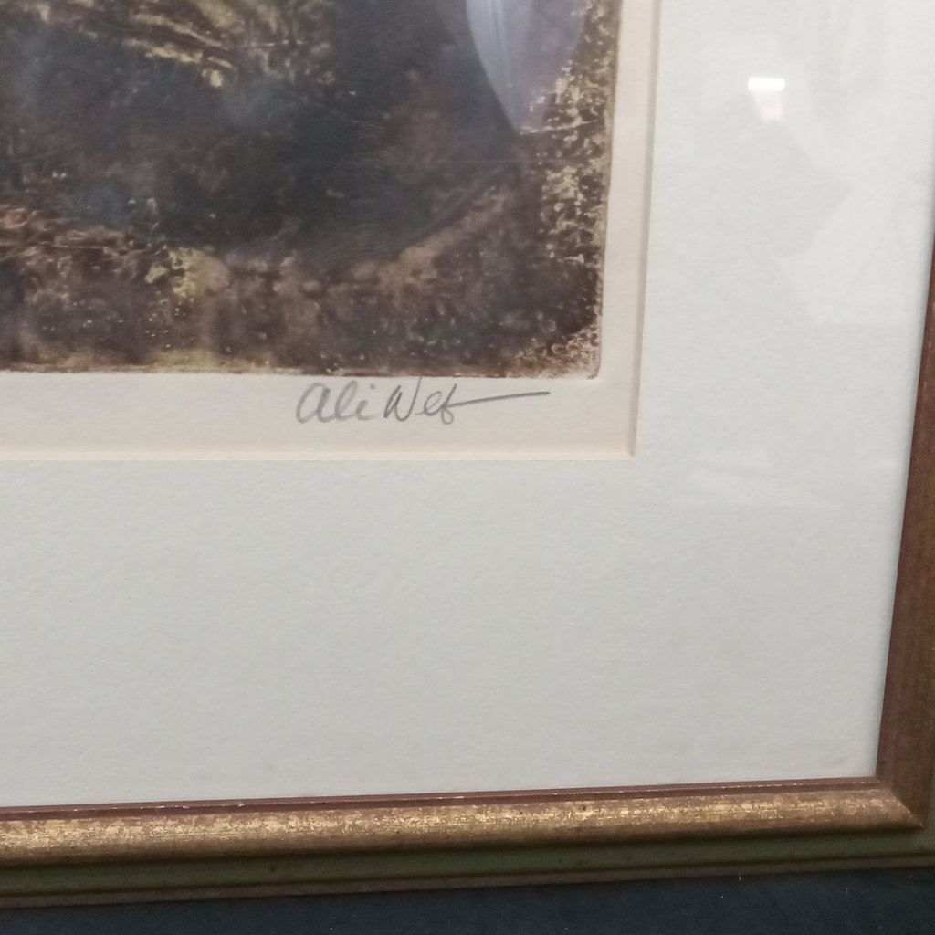 A Victim / Ali Web Framed Woodcut Print - image 5 of 7