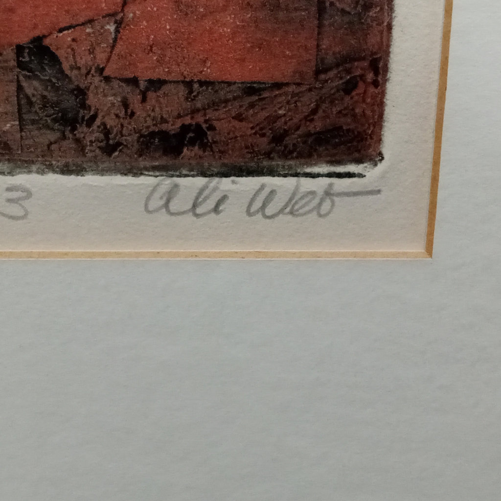 Woman Power 1973 / Ali Web Framed Woodcut Print - image 6 of 8