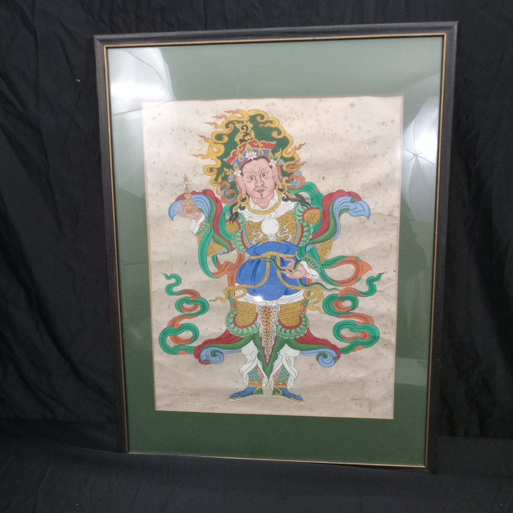 Framed Tibetan Painting - image 2 of 6