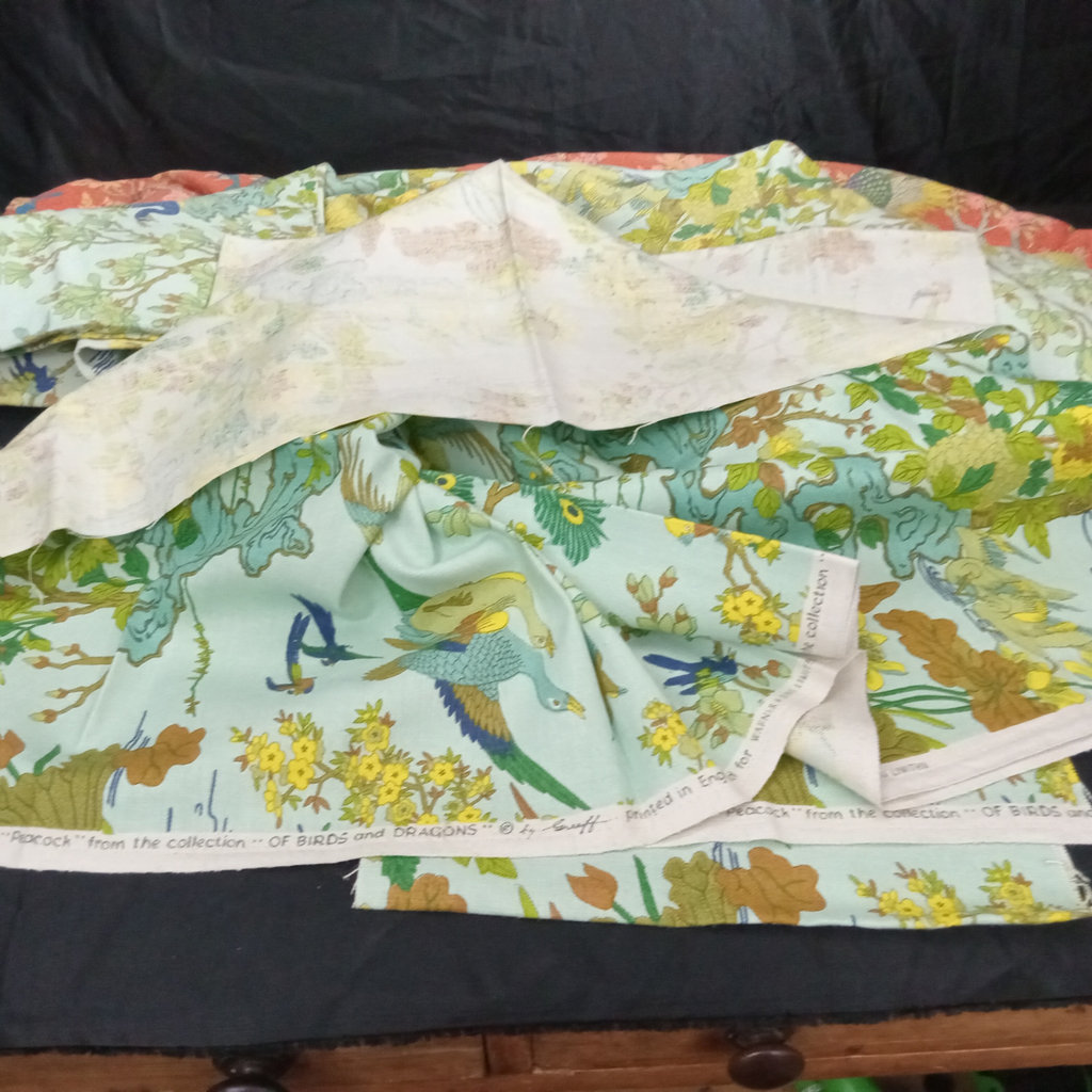 Vintage Coverlets & Fabric - Peacock by Greeff - image 3 of 8