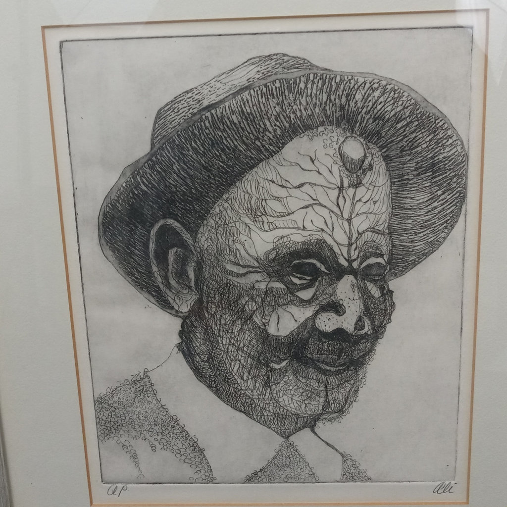 Untitled / Ali Web Woodcut Print - image 1 of 6