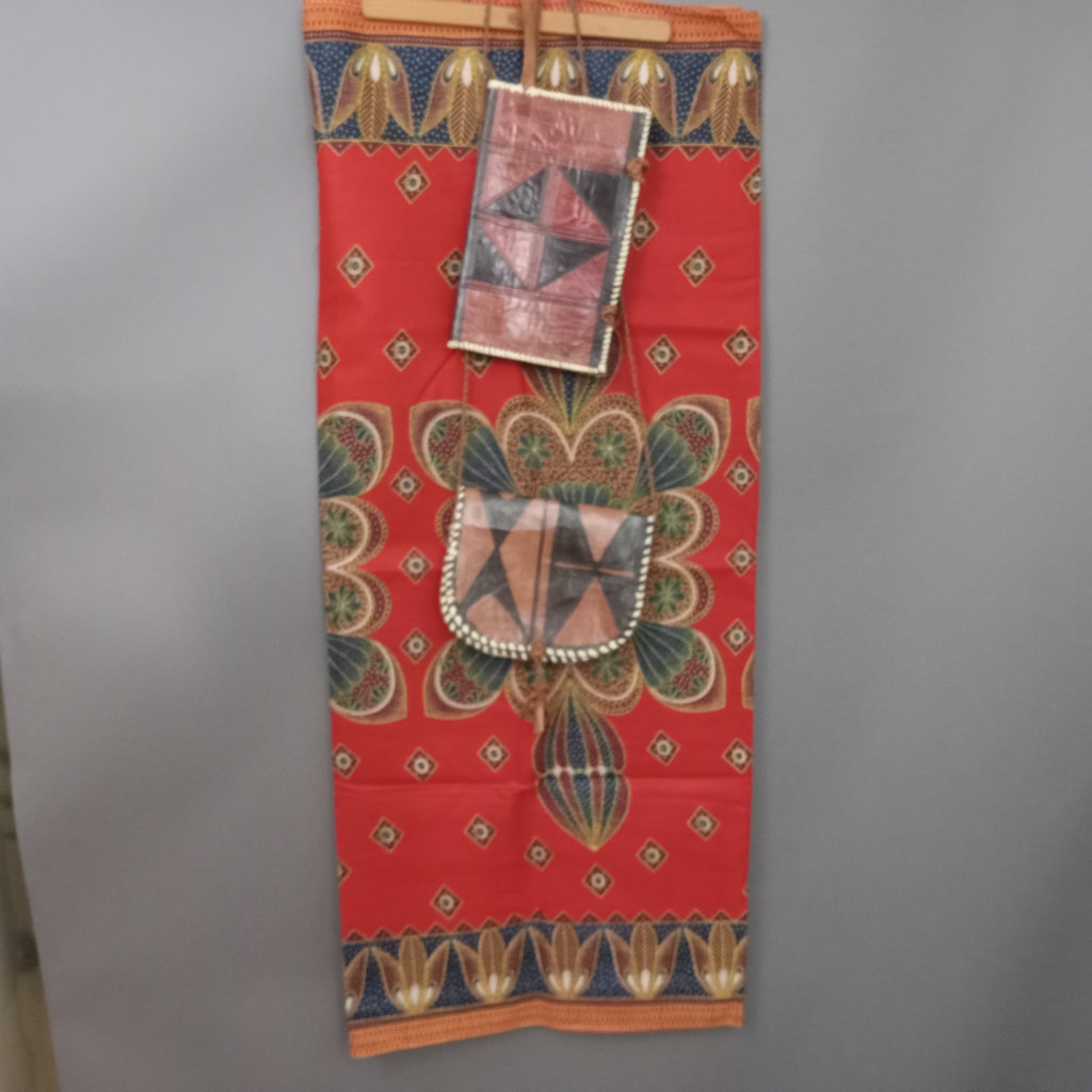 African Fabric & Leather Bags - image 1 of 18