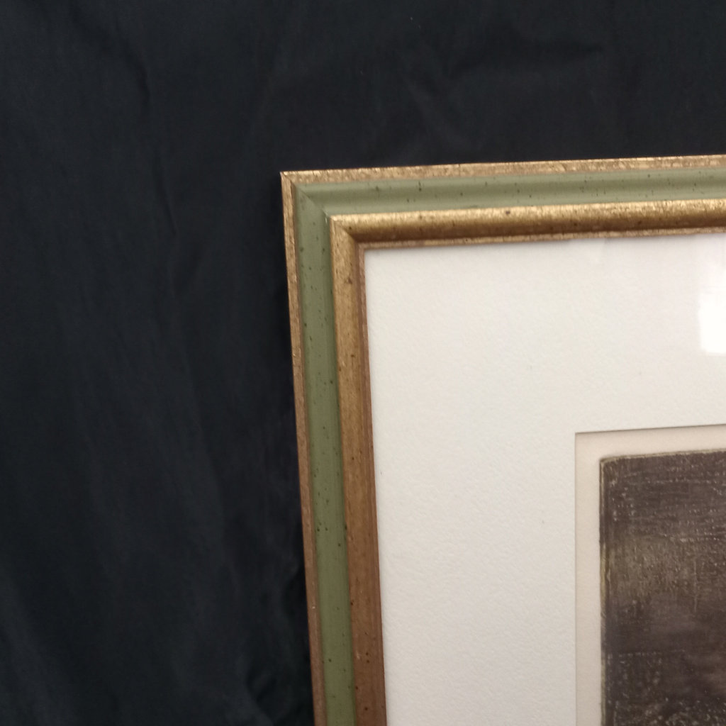 A Victim / Ali Web Framed Woodcut Print - image 6 of 7