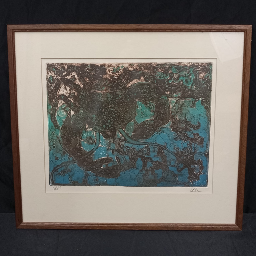 Polymer Crab / Ali Web Framed Woodcut Print - image 4 of 10