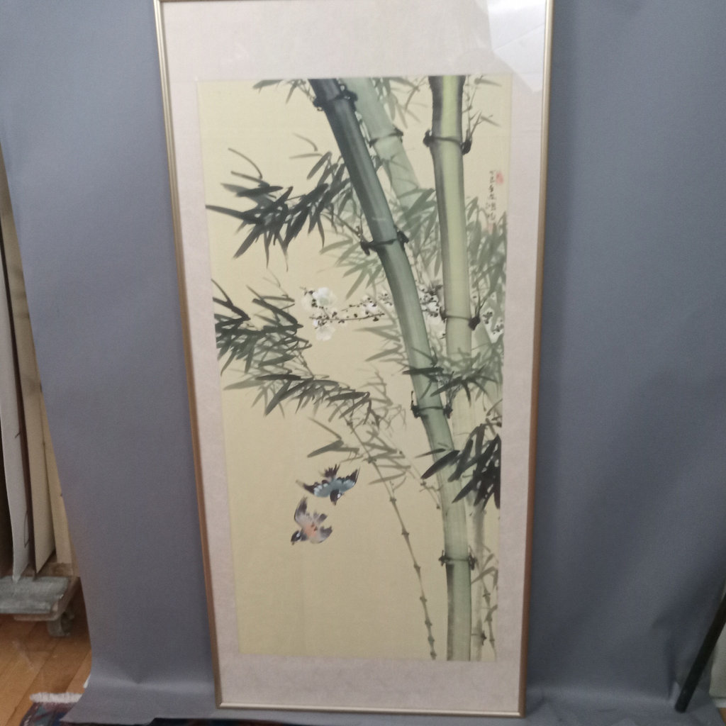 Framed Japanese Watercolor - image 1 of 7