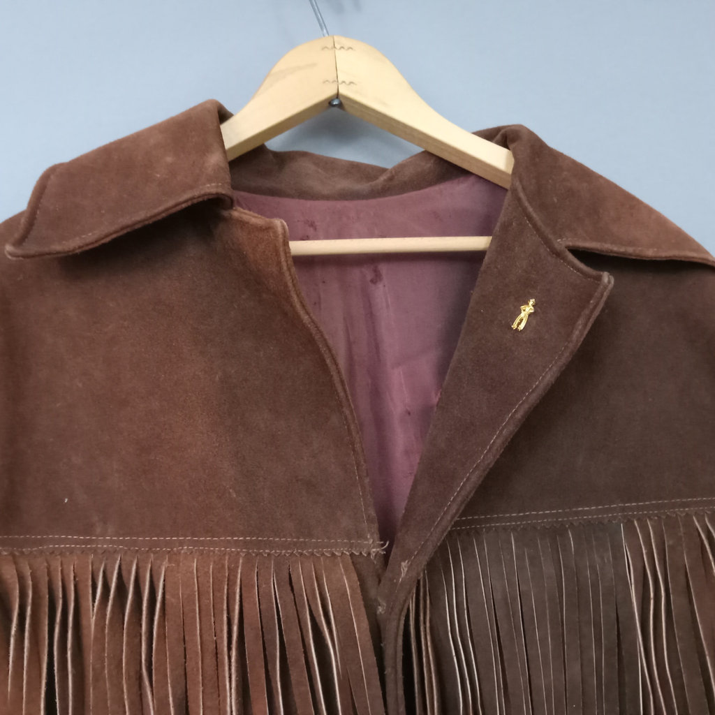 Vintage Fringe Suede Jacket - image 2 of 9