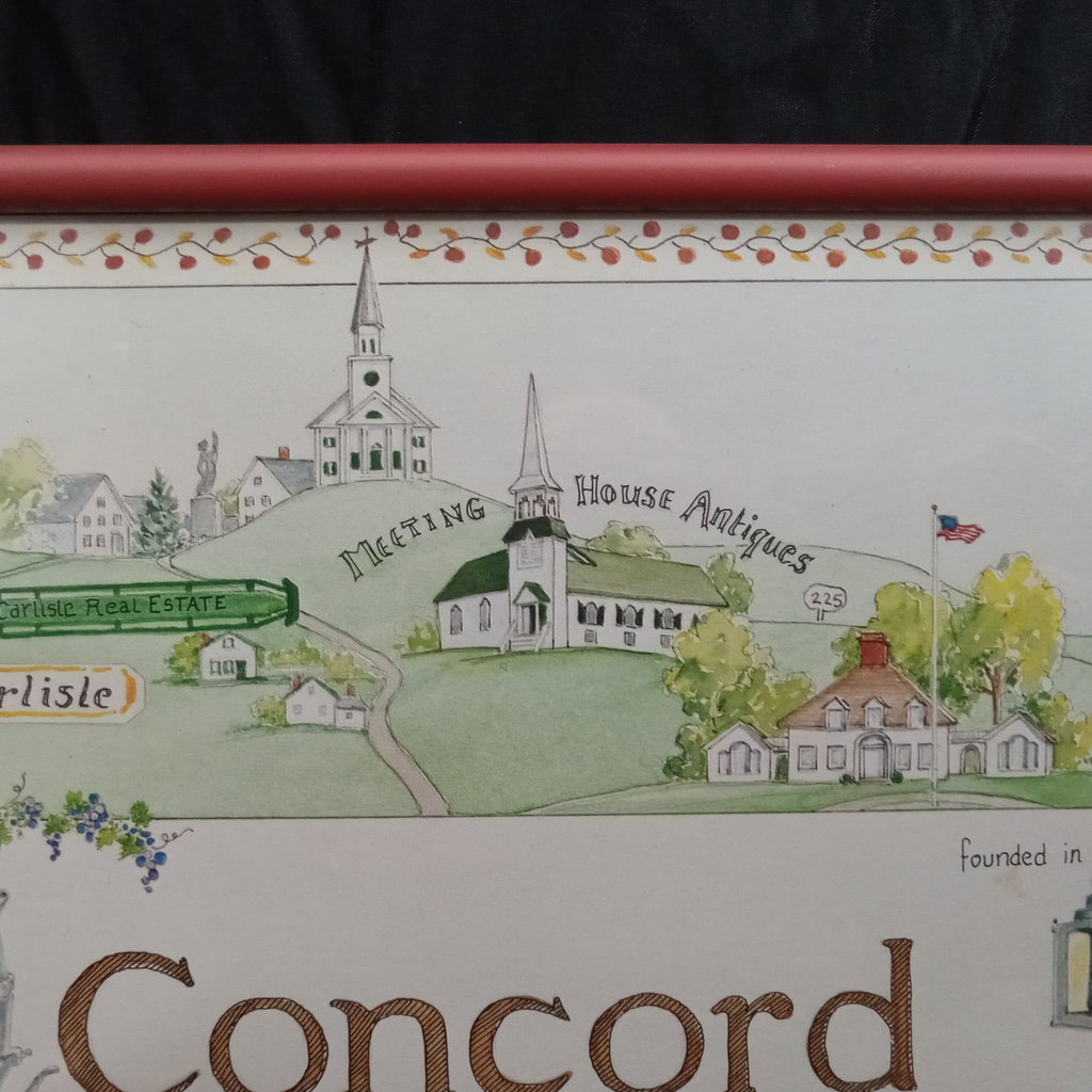 Illustrated Map Historic Concord, Massachusetts - image 6 of 7