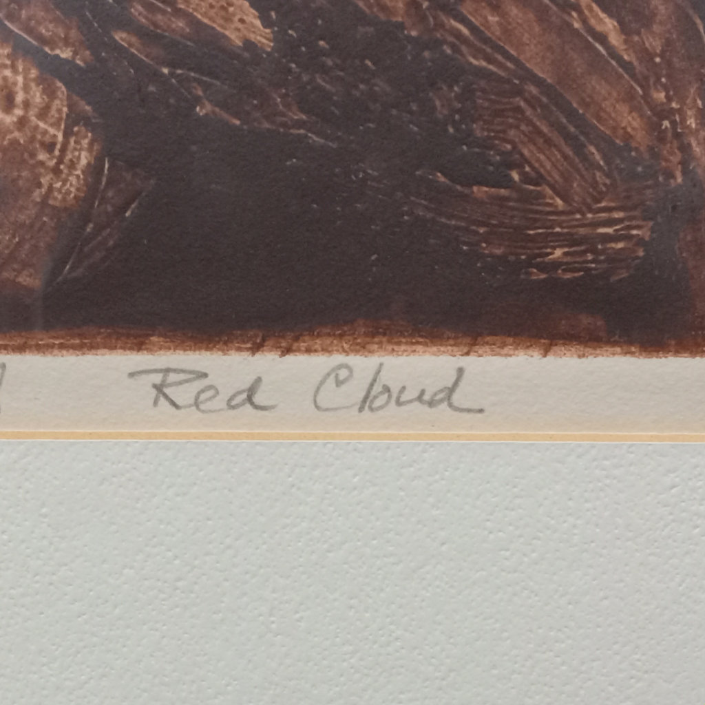 Red Cloud / Ali Web Framed Woodcut Prints - image 5 of 13