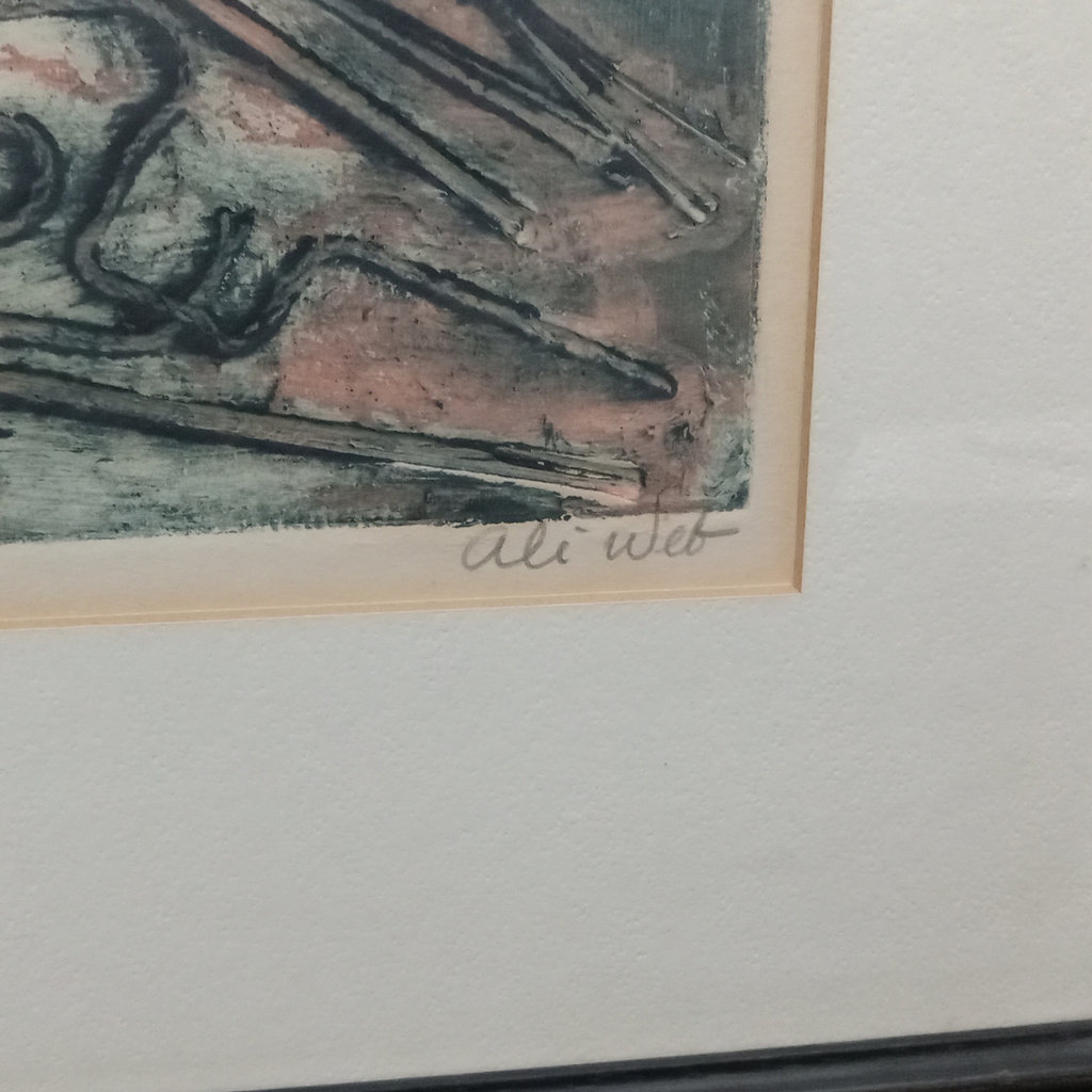 Beach Junk / Ali Web Framed Woodcut Print - image 5 of 8