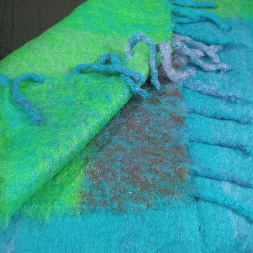 Vintage Felted Wool Throw/Scarves - image 2 of 11
