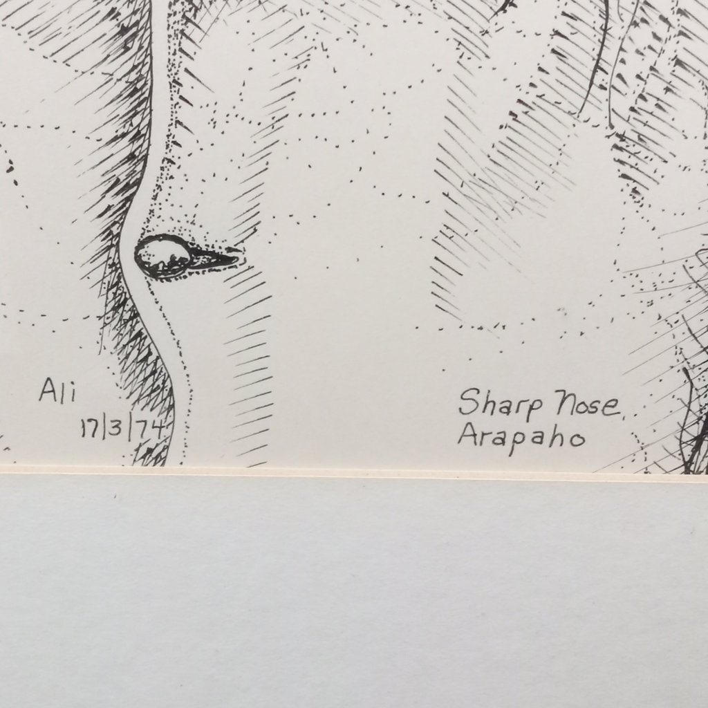 Arapaho Framed Pen & Ink Portraits / Ali Web - image 4 of 12