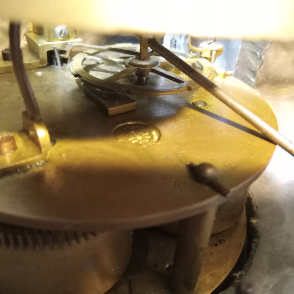 Antique Metal Mantle Clock - image 20 of 20