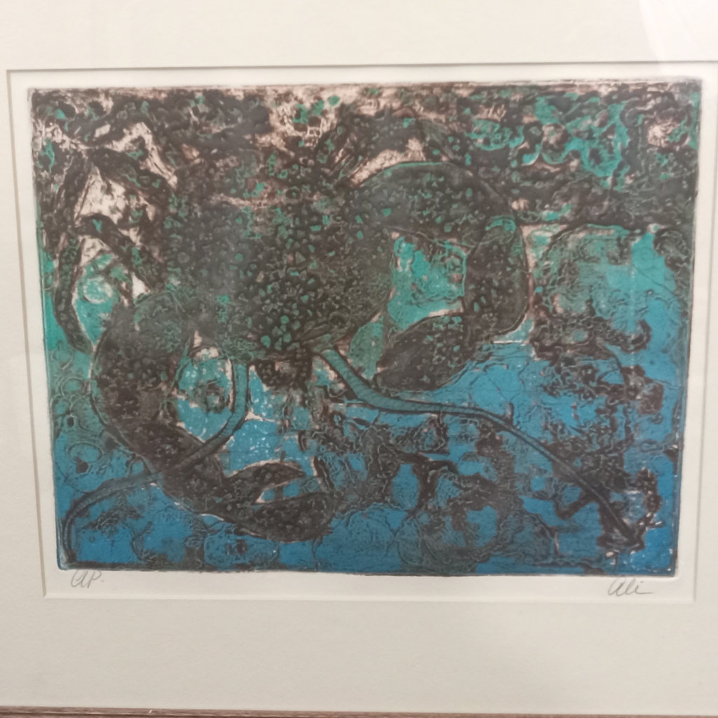 Polymer Crab / Ali Web Framed Woodcut Print - image 5 of 10