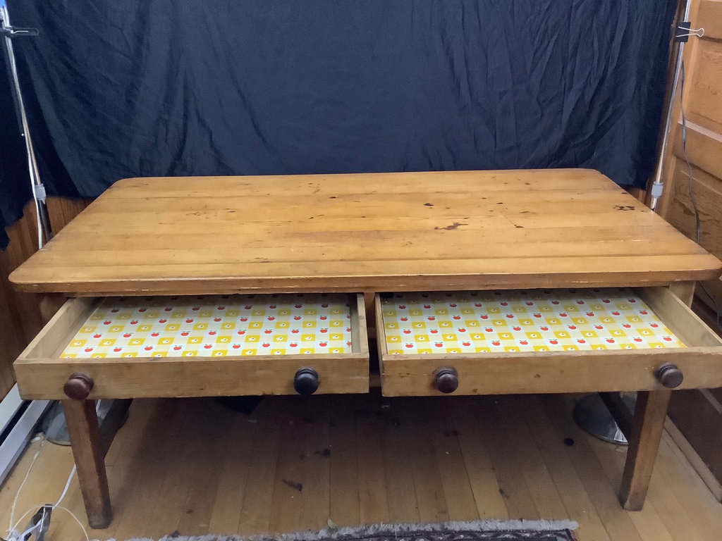 Country Table with Drawers - image 3 of 5