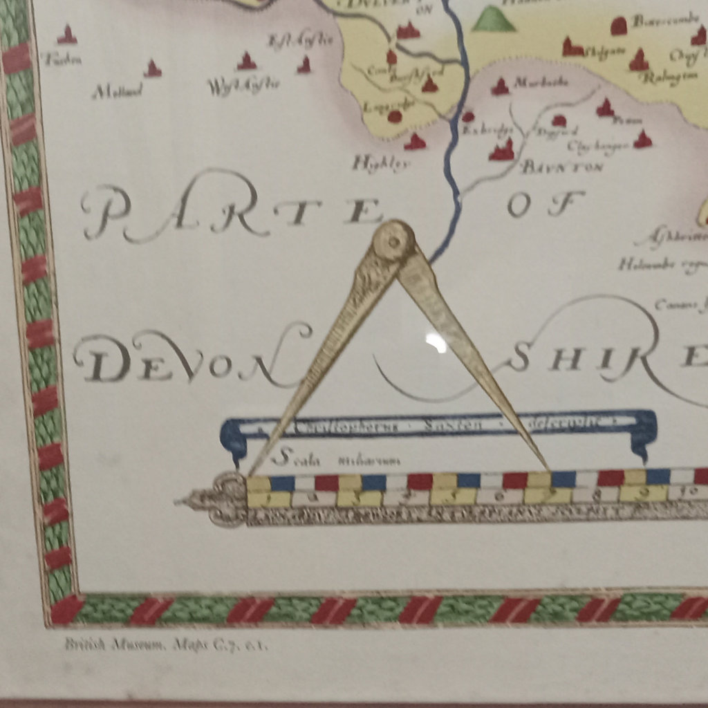 Saxton's Map of Somerset, 1575 / 1967 reprint - image 6 of 8