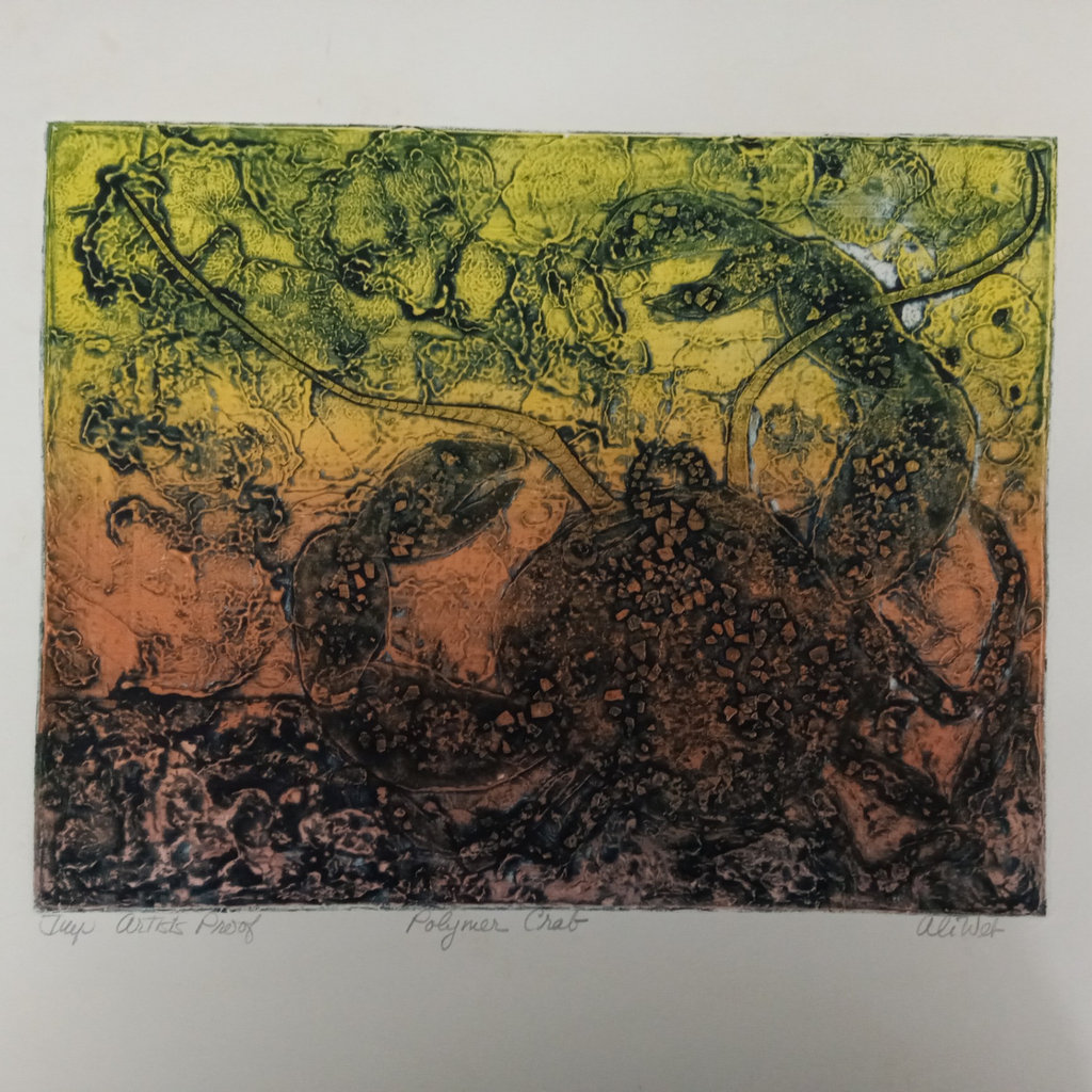 Polymer Crab / Ali Web Framed Woodcut Print - image 3 of 10