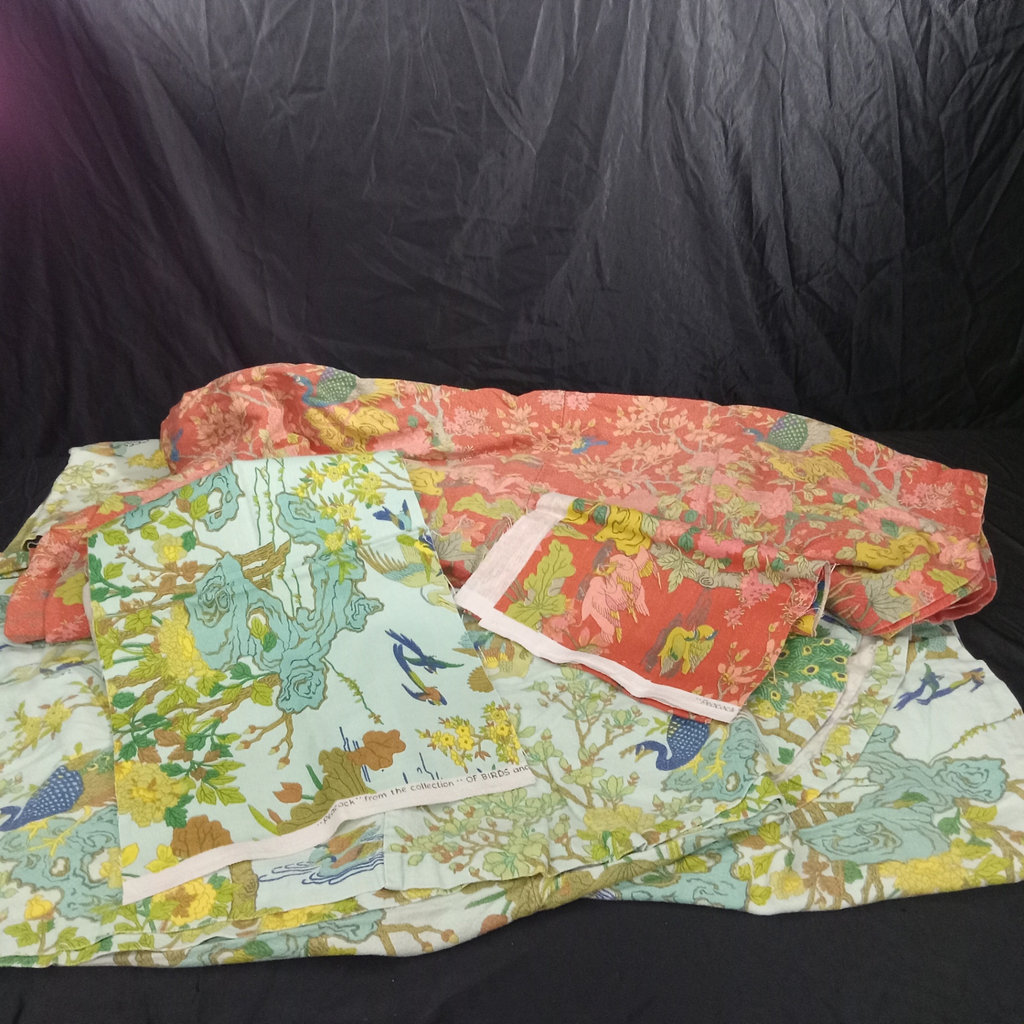 Vintage Coverlets & Fabric - Peacock by Greeff - image 1 of 8
