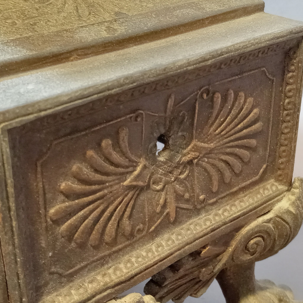 Antique Metal Mantle Clock - image 7 of 20