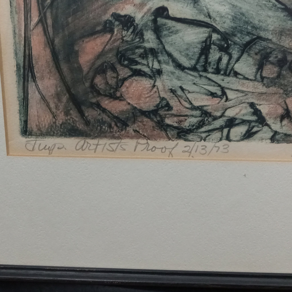Beach Junk / Ali Web Framed Woodcut Print - image 3 of 8